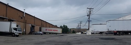 Typical distillery location - warehouse like sections of Fairfield are the home to this popup industry.