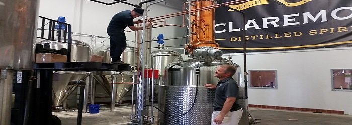 Claremont Distillery Founder Tim Koether and his Master Distiller, founded in 2014