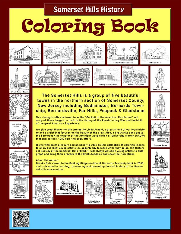 Somerset Hills Coloring Book Cover