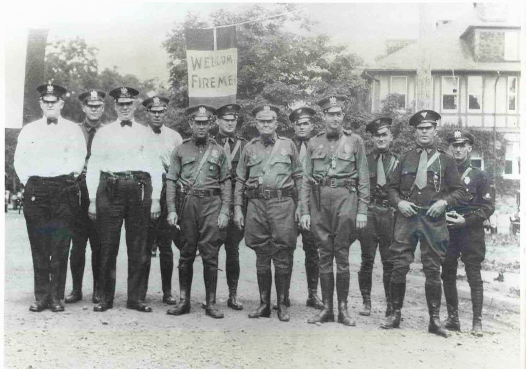 One of the earliest photos of the Bernards Township Police Department  - June 21, 1929 @ Maple Ave School