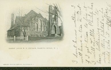 Bishop Janes United Methodist Church c1906 in Basking Ridge, New Jersey