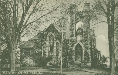 Bishop Janes United Methodist Church om Basking Ridge circa 1911