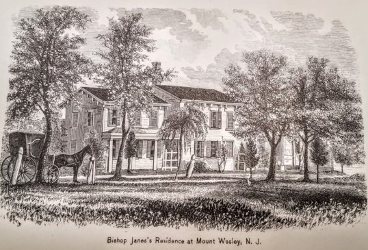 Bishop Edmund Janes summer residence called Mount Wesley most likely after John Wesley,know as the founder of Methodism.