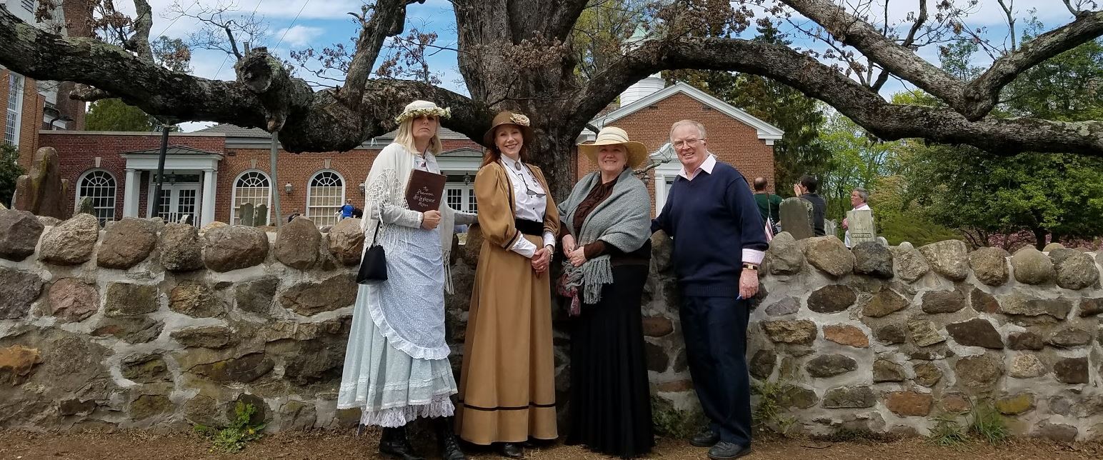 A few of our fantastic hosts and docents for the Basking Ridge walking tour.