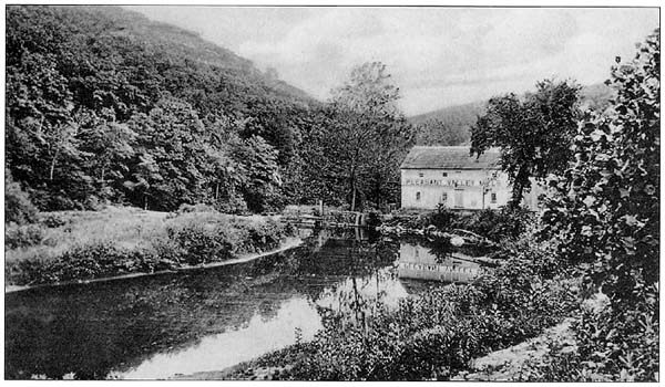 Pleasant Valley Mill in Basking Ridge, c1906