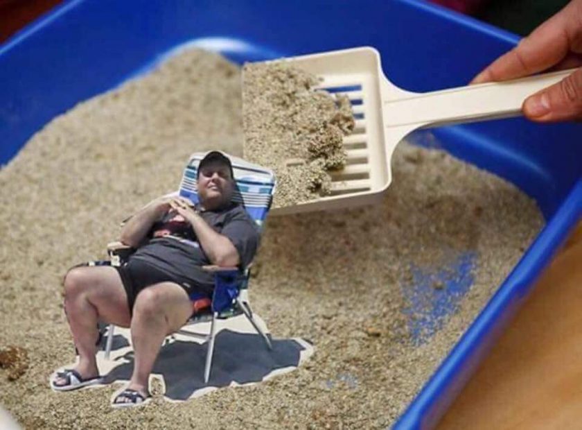 Chris Christie Beach chair meme Mr. Local History #mrlocalhistory