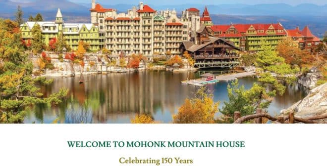 Mohonk Mountain Resort recently turned 150 years old.