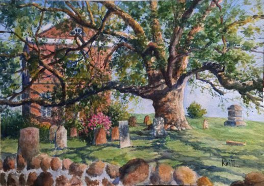 asking Ridge Oak Tree- Artist - Krill - Mr Local History