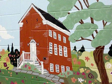 Wall Mural - Oak Street School. Artist Coordinator - Caren Frost Olmsted