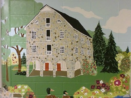 Wall Mural - Oak Street School. Artist Coordinator - Caren Frost Olmsted