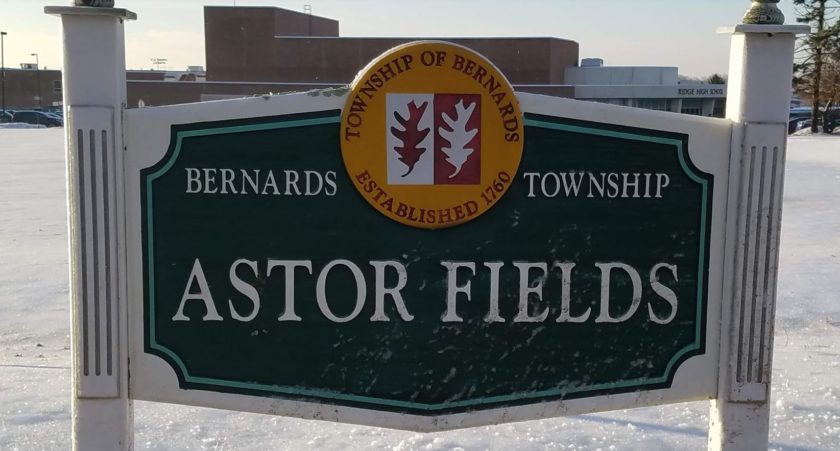 Honoring the Astor Family, Bernards Township named the property donated by the Lee Family Astor Field.