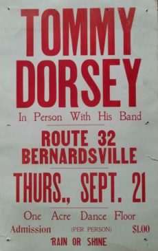 Tommy Dorsey Benefit in Bernardsville 1932. Tommy lived in Bernardsville from 1935 to 1944 at 200 Old Army Road.