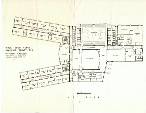 Ridge High School Floor plan c1961