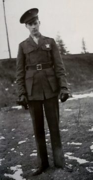 Sergeant George E Brush of Basking Ridge 1944