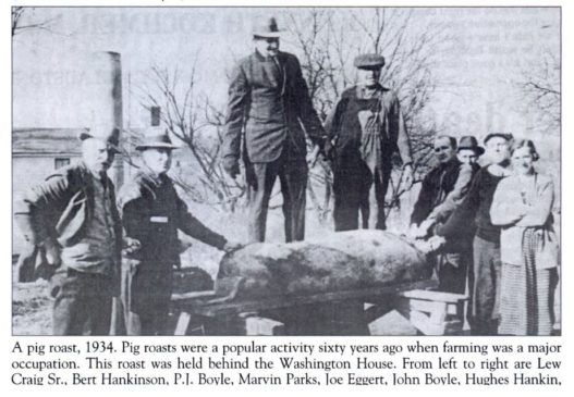 Washington House Pig Roast Basking Ridge 1934