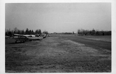 The Somerset Hills Airport runway alongside Maple Avenue