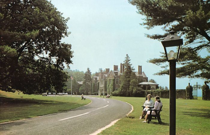 The entrance to the Kate Macy Ladd Convalescence at Natirar