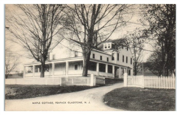 Kate Macy Ladd Maple Cottage c1938 was just off Peapack Road at 44 Main Street today - Mr Local History Project