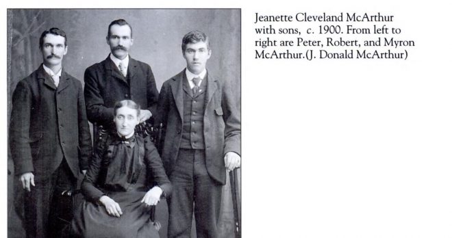 The McArthur Family of Basking Ridge c.1902. 