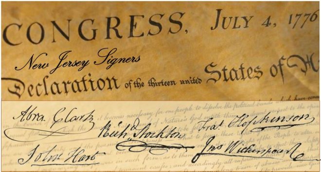 Five NJ Signers of the Declaration of Independence - Mr Local History