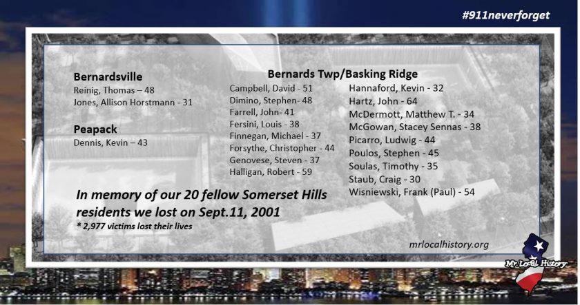 The family we lost on 9/11 from Basking Ridge, Bernardsville, and Peapack