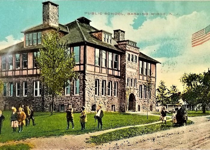 Maple Ave School 1910 Postcard in Basking Ridge