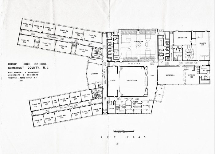 1961 Ridge High School floorplan