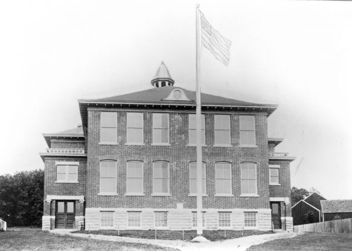 Peapack-Gladstone School, circa 1915. The school was part of the Bedminster Township at the time