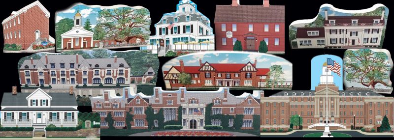 The New Jersey History Village Collection by Cat's Meow