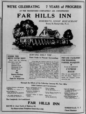 The Far Hills Inn was actually where the current Bridgewater BMW is located today - Mr Local History