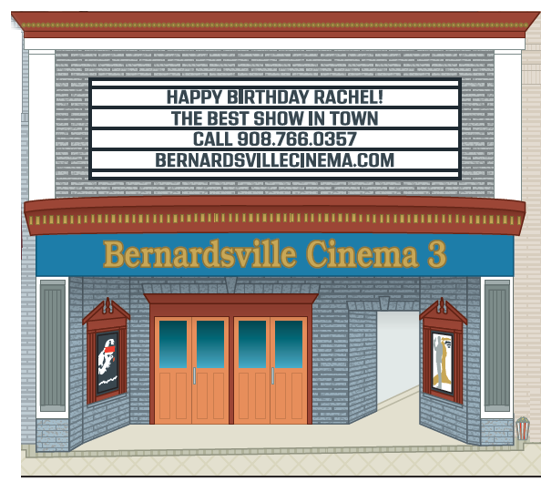 The Bernardsville Cinema. Part of the New Jersey Historic Village Collection