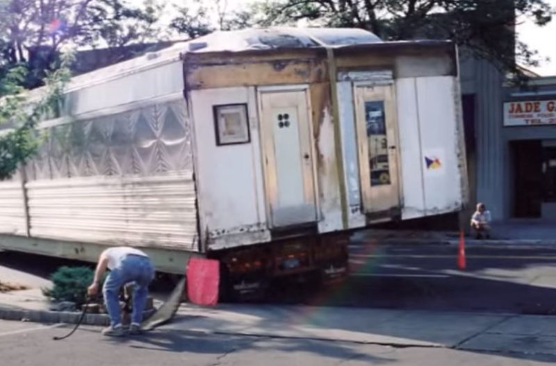 August 25, 1975 as the Excellent Diner getting pulled onto North Avenue in Westfield, New Jersey prepping for the journey to Germany.