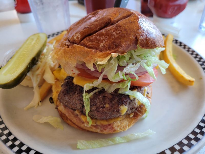 The burger at Broad Street Diner was awesome