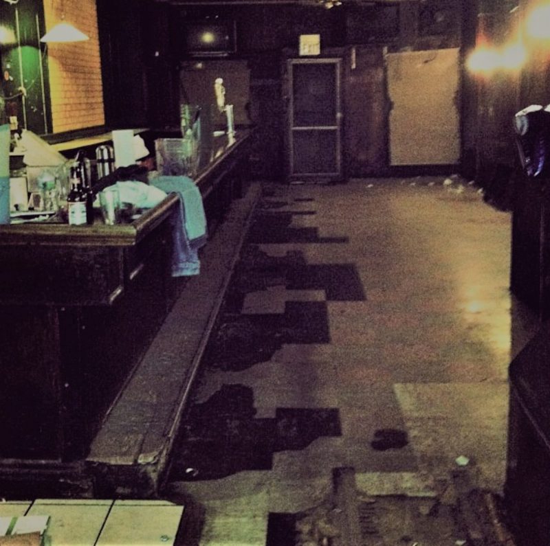 Floor up 2012 - that was the day before the renovations - Krug's Tavern Newark