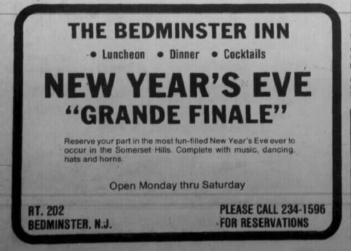 1981 - Bedminster Inn