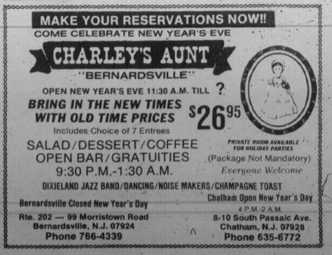 1981 - Charlie's Aunt Bernardsville