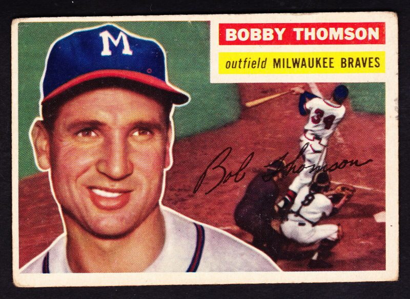 1956 Bobby Thomson Baseball Card