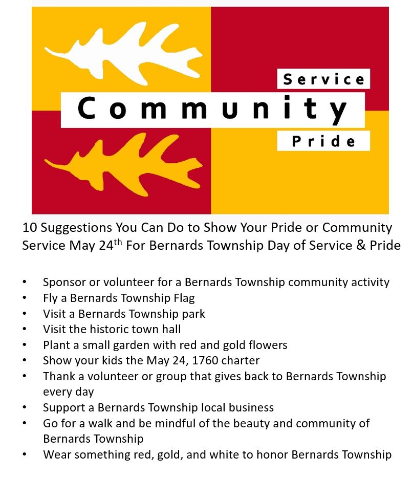 Bernards Township Day of Community Service & Pride Mr. Local History