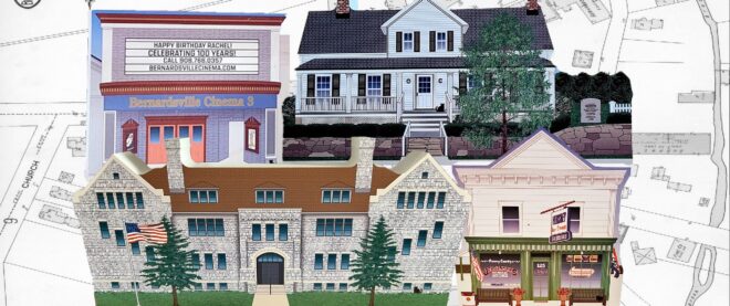 Bernards Township/Bernardsville Historic Wooden Village Keepsake Collectibles