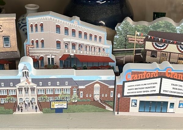 Riverside Inn, Cranford Hotel, Cranford Canoe Club, Cranford High School and The Cranford Theater wooden keepsake collectibles.