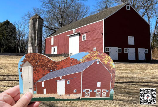 KMS Farmstead in Basking Ridge Honored with Painted Wooden Keepsake