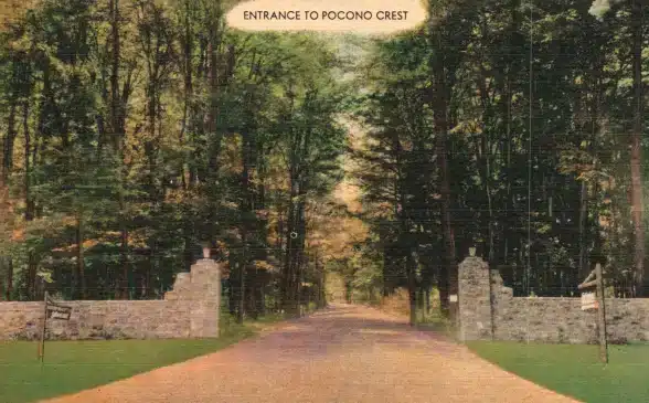 1956-Pocono-Crest-Entrance2 - Mr Local History Project