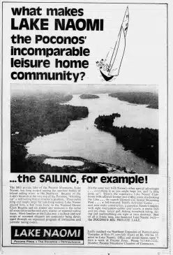 1972_July_28_Sailing_Ad_Lake_Naomi_Phila_Inquire
