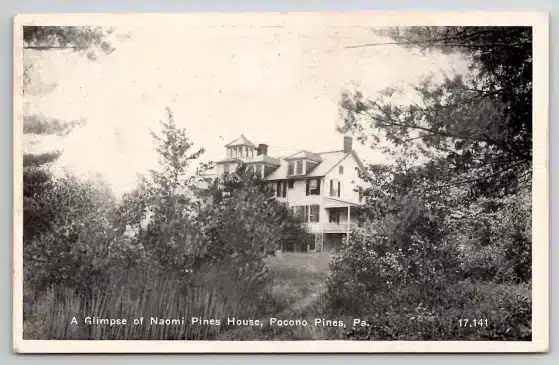 Lake-Naomi-Postcard-Naomi-Pines-House Mr Local History