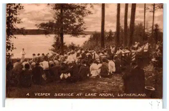 Lake-Naomi-Postcard-Vesper-Service Mr Local History