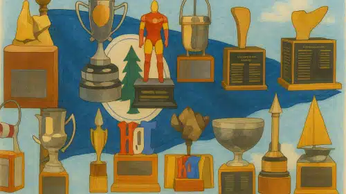 Lake-Naomi-Trophy-Art-with-Lake-Naomi-Club-Flag