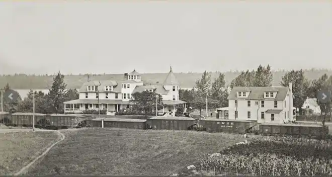 Naomi-Pines-House-with-Freight-train-in-front-Tobyhanna-Historical-Society Mr Local History
