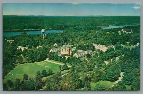 Pocono-Crest-1963-Aerial-View-Pocono-Pines Mr Local History Postcard