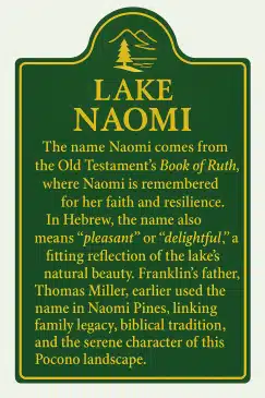 Lake Naomi Marker Defination - Mr Local History graphic
