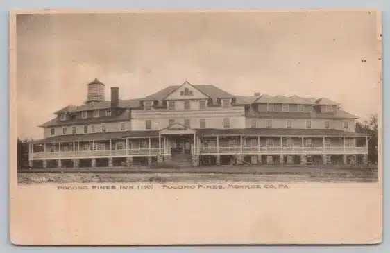 1913 - Pocono-Pines-Pa-Pennsylvania-Pocono-Pines-Inn-Monroe-County-Postcard Mr Local History